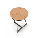 Стол журнальный HALMAR KARIDA-S дуб натуральный/черный, 45/40